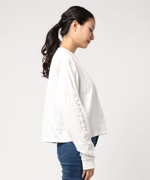cepo(セポ)の「袖ロゴプリント(Tシャツ/カットソー・レディース・ブラック/オフホワイト/グリーン・M)」の5枚目の写真