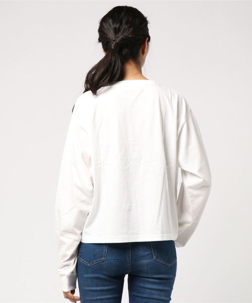 cepo(セポ)の「袖ロゴプリント(Tシャツ/カットソー・レディース・ブラック/オフホワイト/グリーン・M)」の4枚目の写真