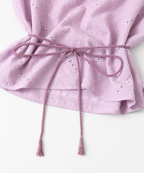 URBAN RESEARCH（アーバンリサーチ）の「幾何レースロングスリーブブラウス（シャツ/ブラウス・レディース・パープル系その他/ブラック/オフホワイト/イエロー系その他・FREE）」の14枚目の写真