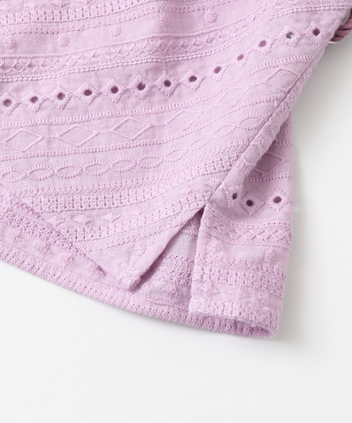 URBAN RESEARCH（アーバンリサーチ）の「幾何レースロングスリーブブラウス（シャツ/ブラウス・レディース・パープル系その他/ブラック/オフホワイト/イエロー系その他・FREE）」の10枚目の写真