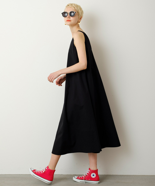 Banner Barrett（バナーバレット）の「【WEB限定】 COTTON BROAD DRESS/コットンフレアロングワンピース（ワンピース・レディース・ブラック/レッド/ブルー/カーキ・38）」の3枚目の写真