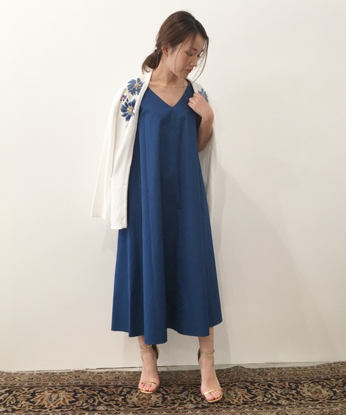 Banner Barrett（バナーバレット）の「【WEB限定】 COTTON BROAD DRESS/コットンフレアロングワンピース（ワンピース・レディース・ブラック/レッド/ブルー/カーキ・38）」の5枚目の写真