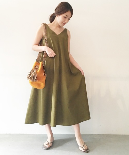 Banner Barrett（バナーバレット）の「【WEB限定】 COTTON BROAD DRESS/コットンフレアロングワンピース（ワンピース・レディース・ブラック/レッド/ブルー/カーキ・38）」の8枚目の写真