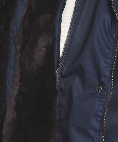 WOOLRICH（ウールリッチ）の「別注＜WOOLRICH＞ COCOON ダウンコート 18FW †（ダウンジャケット/コート・レディース・ダークグリーン/ブラック/ネイビー・S/XS）」の12枚目の写真