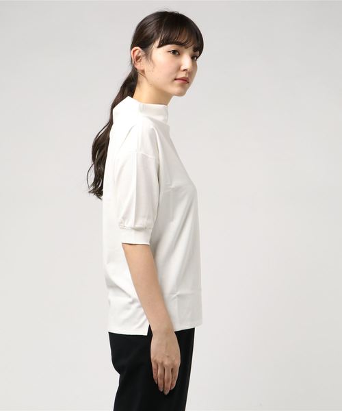 12Twelve Agenda(トゥエルブ アジェンダ)の「ボトルネックドルマンカットソー(Tシャツ/カットソー・レディース・ブラック/パープル/グレー/オフホワイト・M)」の10枚目の写真