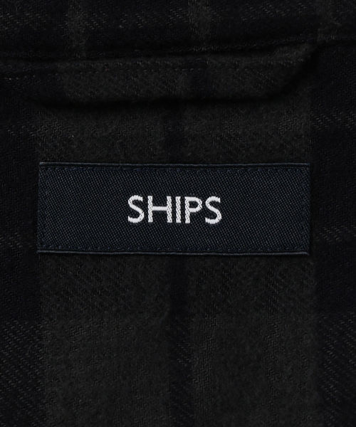 SHIPS(シップス)の「SC: ネル チェック ブルゾン スタンド シャツ(シャツ/ブラウス・メンズ・ネイビー/ダークグレー・MEDIUM/LARGE/X-LARGE/SMALL)」の10枚目の写真