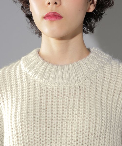 PAGEBOY(ページボーイ)の「BIGニットチュニック(ニット/セーター・レディース・ベージュ/オフホワイト・FREE)」の20枚目の写真