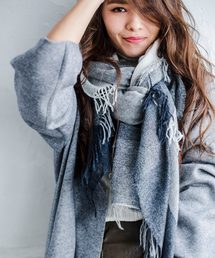 macocca | 内モンゴル産カシミヤ100％生カシミヤスチェックトール(ストール/ショール)