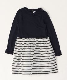 Petit Bateau プチバトー の マリニエールチュール付きワンピース ワンピース Wear