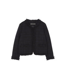 新品同様❤︎ジルスチュアート エンディローブ・ノラツィードノーカラーブルゾン・S JILL STUART（ジルスチュアート）の「◇《Endy ROBE》ノラツィードノー