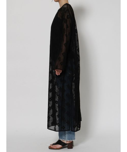 Ungrid（アングリッド）の「コットンネットマキシワンピース（ワンピース・レディース・ブラック/オフホワイト・FREE）」の7枚目の写真