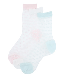 WEGO | WEGO/3Pシースルードットソックス(ソックス/靴下)