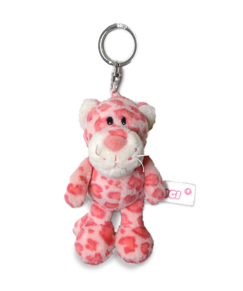 NICI/キーリング BB レパード ピンク 10㎝（キーホルダー）｜nici