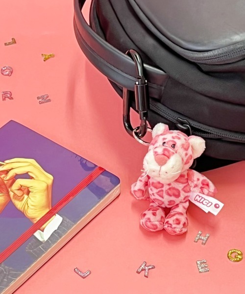 NICI/キーリング BB レパード ピンク 10㎝（キーホルダー）｜nici