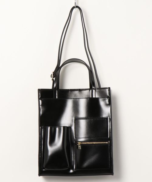 LOWRYS FARM（ローリーズファーム）の「２ＷＡＹタキノウポケットＢＡＧ　851982（ショルダーバッグ・レディース・ブラック/ブラウン/アイボリー・FREE）」の14枚目の写真