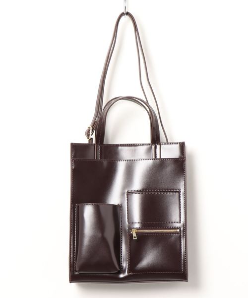 LOWRYS FARM（ローリーズファーム）の「２ＷＡＹタキノウポケットＢＡＧ　851982（ショルダーバッグ・レディース・ブラック/ブラウン/アイボリー・FREE）」の13枚目の写真