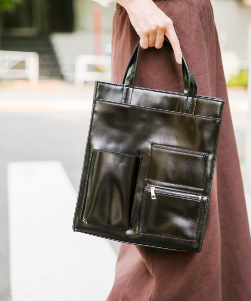 LOWRYS FARM（ローリーズファーム）の「２ＷＡＹタキノウポケットＢＡＧ　851982（ショルダーバッグ・レディース・ブラック/ブラウン/アイボリー・FREE）」の12枚目の写真