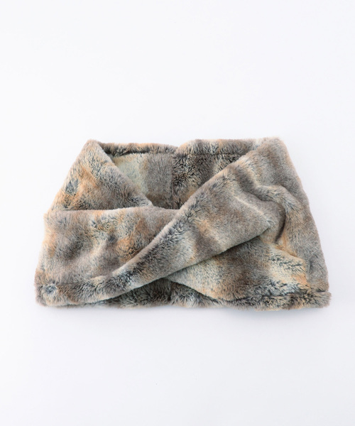 FRAPBOIS（フラボア）の「ＺＯＯスヌード（ストール/ショール・レディース・ブラック/ベージュ系その他・FREE）」の4枚目の写真