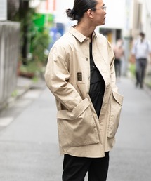 gym master（ジムマスター）の「モンスターポケットロングシャツ（ステンカラーコート）」