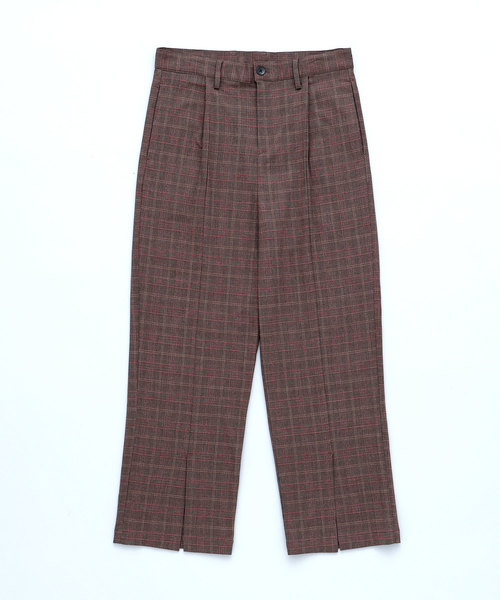 EMMA CLOTHES(エマクローズ)の「TRストレッチスーツ地 センタースリットタックワイドパンツ(その他パンツ・メンズ・ブラック/ブラック系その他/ブラウン系その他・S/M/L)」の5枚目の写真