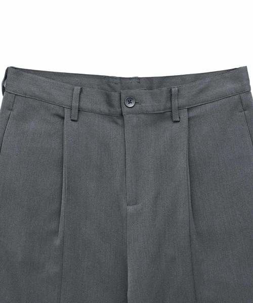 EMMA CLOTHES(エマクローズ)の「TRストレッチスーツ地 センタースリットタックワイドパンツ(その他パンツ・メンズ・ブラック/ブラック系その他/ブラウン系その他・S/M/L)」の6枚目の写真