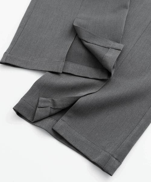 EMMA CLOTHES(エマクローズ)の「TRストレッチスーツ地 センタースリットタックワイドパンツ(その他パンツ・メンズ・ブラック/ブラック系その他/ブラウン系その他・S/M/L)」の10枚目の写真