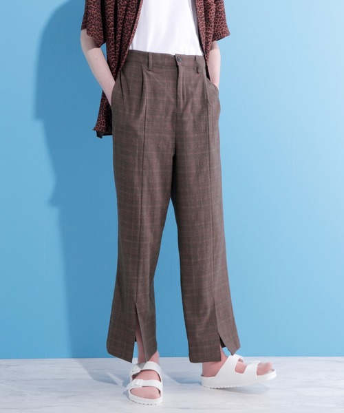 EMMA CLOTHES(エマクローズ)の「TRストレッチスーツ地 センタースリットタックワイドパンツ(その他パンツ・メンズ・ブラック/ブラック系その他/ブラウン系その他・S/M/L)」の14枚目の写真