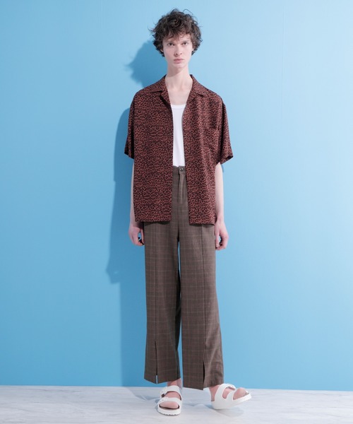 EMMA CLOTHES(エマクローズ)の「TRストレッチスーツ地 センタースリットタックワイドパンツ(その他パンツ・メンズ・ブラック/ブラック系その他/ブラウン系その他・S/M/L)」の13枚目の写真