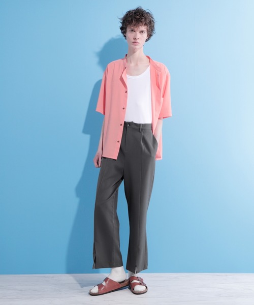 EMMA CLOTHES(エマクローズ)の「TRストレッチスーツ地 センタースリットタックワイドパンツ(その他パンツ・メンズ・ブラック/ブラック系その他/ブラウン系その他・S/M/L)」の17枚目の写真