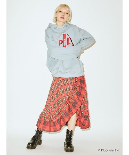 jouetie（ジュエティ）の「クレイジーフリルスカート（スカート・レディース・グレー/ブラウン/レッド・MEDIUM）」の4枚目の写真