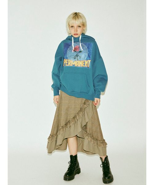 jouetie（ジュエティ）の「クレイジーフリルスカート（スカート・レディース・グレー/ブラウン/レッド・MEDIUM）」の8枚目の写真