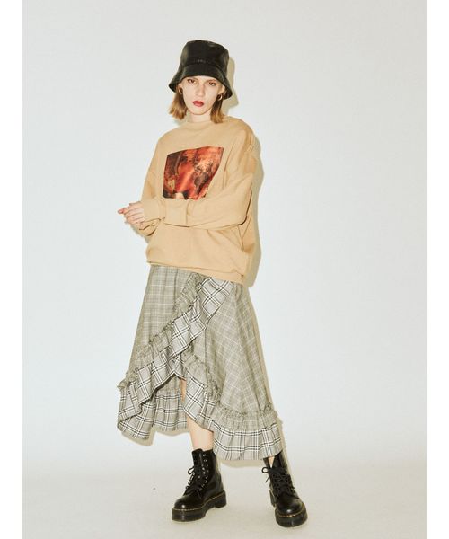 jouetie（ジュエティ）の「クレイジーフリルスカート（スカート・レディース・グレー/ブラウン/レッド・MEDIUM）」の10枚目の写真