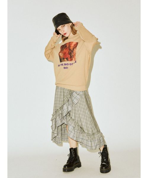 jouetie（ジュエティ）の「クレイジーフリルスカート（スカート・レディース・グレー/ブラウン/レッド・MEDIUM）」の11枚目の写真