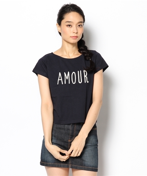 Chico(チコ)の「AMOUR刺繍T(Tシャツ/カットソー・レディース・ホワイト/グレー/ネイビー・FREE)」の7枚目の写真