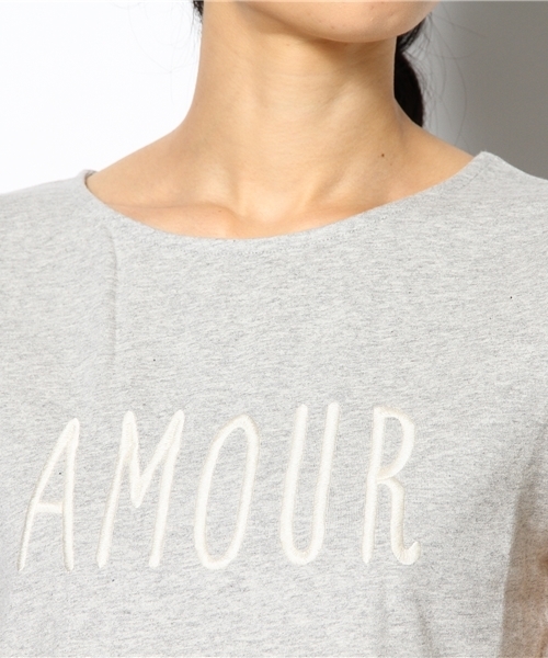 Chico(チコ)の「AMOUR刺繍T(Tシャツ/カットソー・レディース・ホワイト/グレー/ネイビー・FREE)」の14枚目の写真