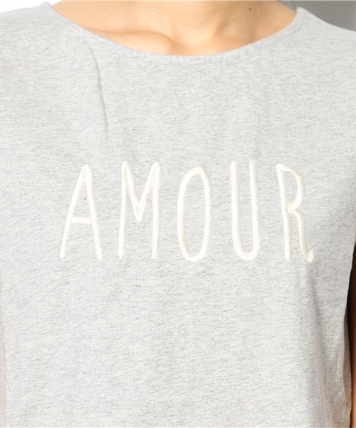 Chico(チコ)の「AMOUR刺繍T(Tシャツ/カットソー・レディース・ホワイト/グレー/ネイビー・FREE)」の9枚目の写真