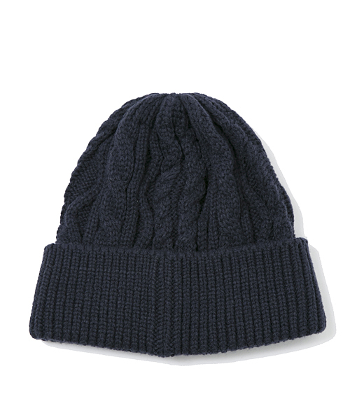 XLARGE（エクストララージ）の「CABLE KNIT BEANIE（ニットキャップ/ビーニー・メンズ・ブラック/オリーブ/ネイビー・ONE SIZE）」の6枚目の写真