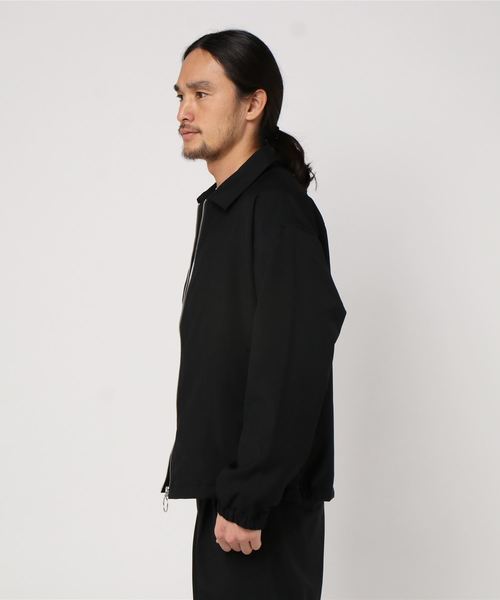 WEGO（ウィゴー）の「WEGO/【セットアップ対応商品】TRスウィングトップ/シャツジャケット（ブルゾン・メンズ・ブラック/ベージュ・MEDIUM/LARGE）」の10枚目の写真