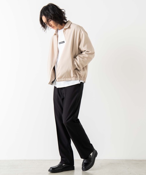 WEGO（ウィゴー）の「WEGO/【セットアップ対応商品】TRスウィングトップ/シャツジャケット（ブルゾン・メンズ・ブラック/ベージュ・MEDIUM/LARGE）」の13枚目の写真