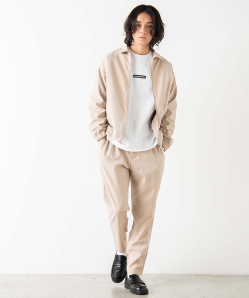 WEGO（ウィゴー）の「WEGO/【セットアップ対応商品】TRスウィングトップ/シャツジャケット（ブルゾン・メンズ・ブラック/ベージュ・MEDIUM/LARGE）」の11枚目の写真