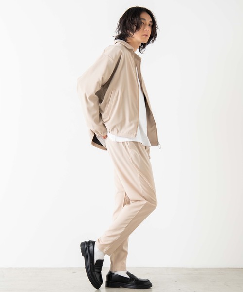 WEGO（ウィゴー）の「WEGO/【セットアップ対応商品】TRスウィングトップ/シャツジャケット（ブルゾン・メンズ・ブラック/ベージュ・MEDIUM/LARGE）」の3枚目の写真