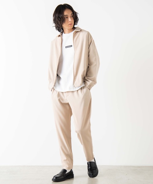 WEGO（ウィゴー）の「WEGO/【セットアップ対応商品】TRスウィングトップ/シャツジャケット（ブルゾン・メンズ・ブラック/ベージュ・MEDIUM/LARGE）」の18枚目の写真