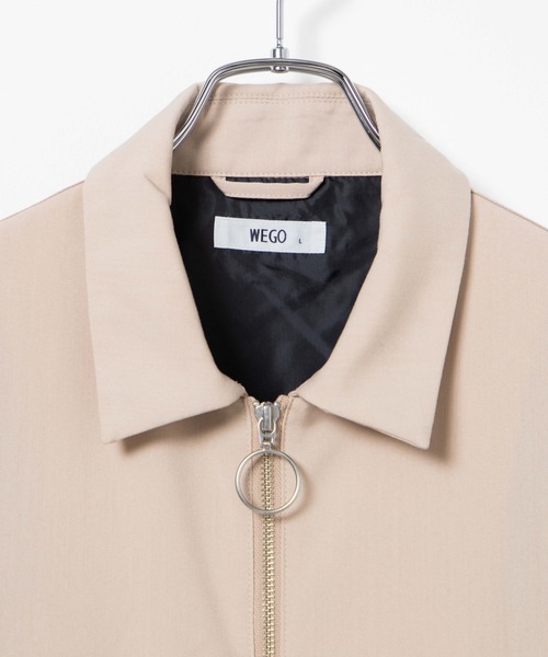 WEGO（ウィゴー）の「WEGO/【セットアップ対応商品】TRスウィングトップ/シャツジャケット（ブルゾン・メンズ・ブラック/ベージュ・MEDIUM/LARGE）」の9枚目の写真