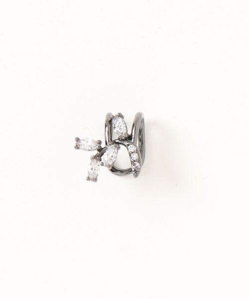 Fun & Daily（ファンアンドデイリー）の「F&D : カーブリーフイヤーカフ（イヤーカフ・レディース・シルバー/ピンクゴールド/ブラック・FREE）」の2枚目の写真