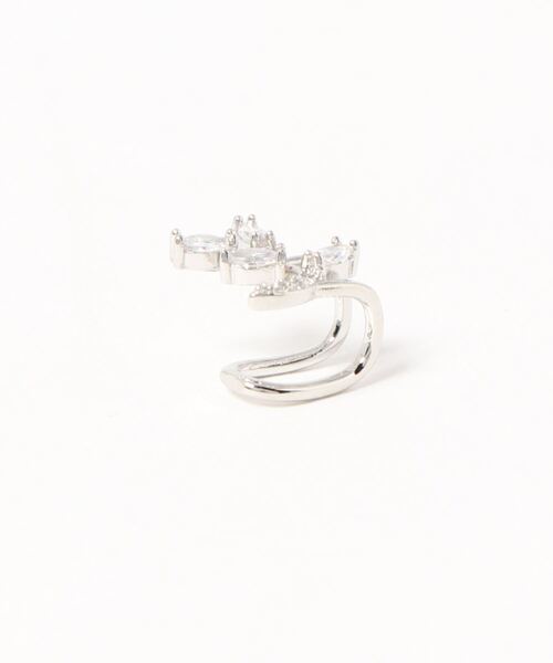 Fun & Daily（ファンアンドデイリー）の「F&D : カーブリーフイヤーカフ（イヤーカフ・レディース・シルバー/ピンクゴールド/ブラック・FREE）」の6枚目の写真