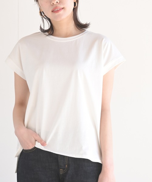 rps(アールピーエス)の「フレンチスリーブTEE(Tシャツ/カットソー)」|オフホワイト