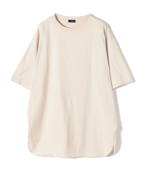 SHIPS（シップス）の「【WEB限定】サイドスリットビッグTEE◇（Tシャツ/カットソー・レディース・ホワイト/ブラック/ベージュ/ブラウン/ライトブルー/オリーブ/ダークグレー/ラベンダー/ナチュラル・38/36）」の12枚目の写真