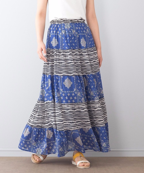 Fort Point インド綿マキシスカート ウエストゴム仕様 ボリューム感たっぷりマキシスカート スカート Fort Point フォーポイント のファッション通販 Zozotown