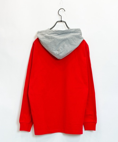 Champion(チャンピオン)の「Champion/チャンピオン LONG SLEEVE HOODED T-SHIRT-C3-M414(Tシャツ/カットソー・メンズ・ホワイト/ブラック/バイオレット・M/L/XL)」の4枚目の写真