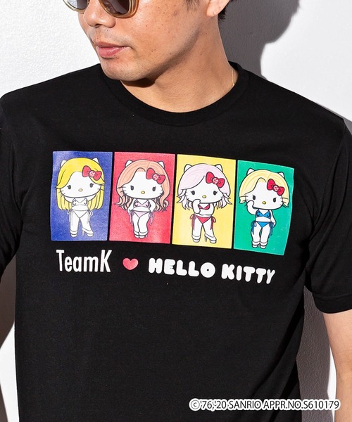 SHIFFON(シフォン)の「CYBERJAPAN DANCERS(サイバージャパンダンサーズ) KANAEデザイン【HELLO KITTY】Tシャツ(Tシャツ/カットソー・レディース・ホワイト/ブラック・M/L/XL)」の6枚目の写真